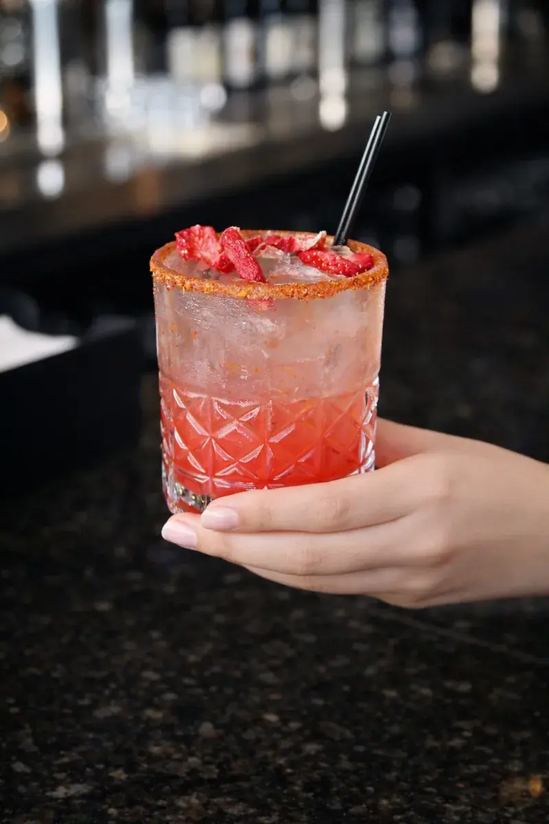 Velvet Strawberry cocktail